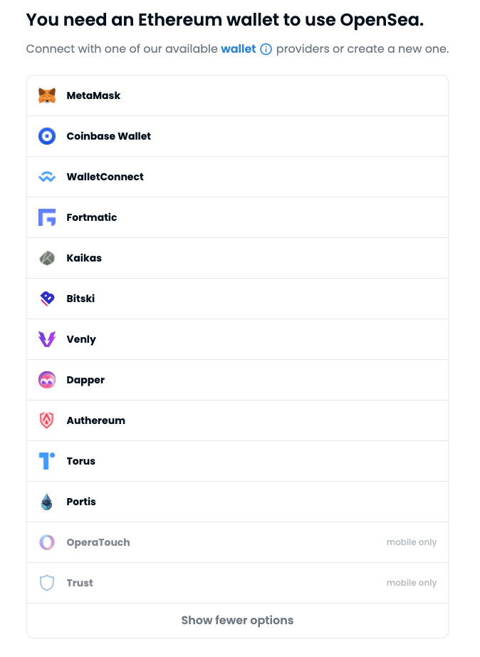 opensea account
