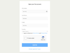 Account maken Bitstamp