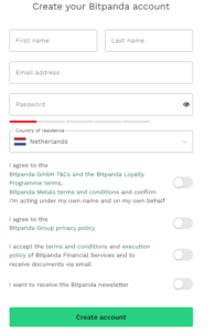 Bitpanda account