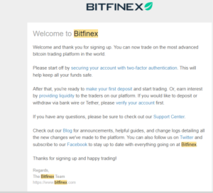 pop-up Bitfinex