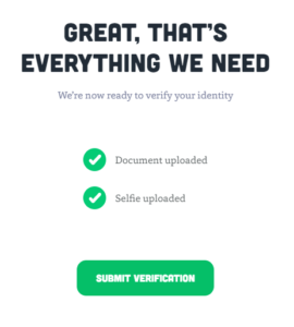 submit verificatie BUX