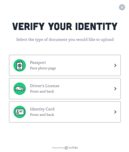 verify identity BUX
