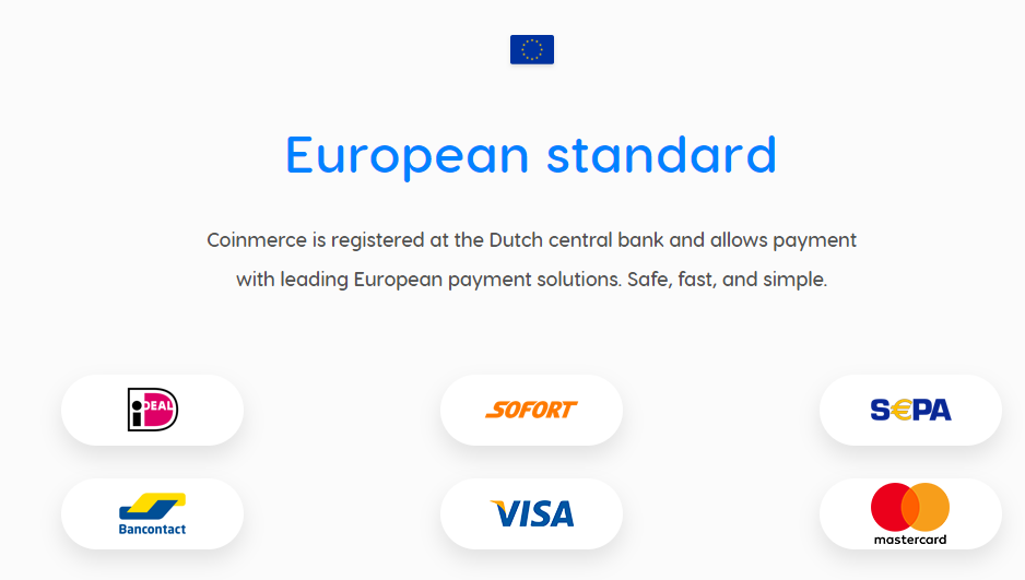 geld opnemen Coinmerce