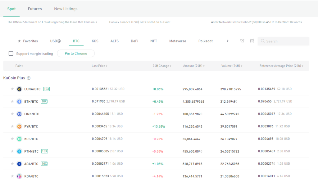 crypto trading KuCoin